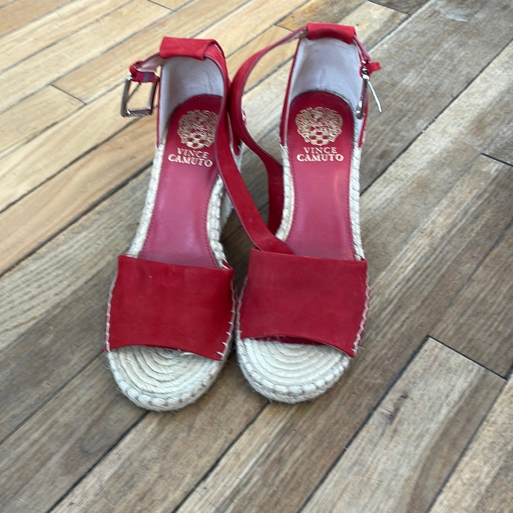 Vince Camuto red espadrilles size 7.5
